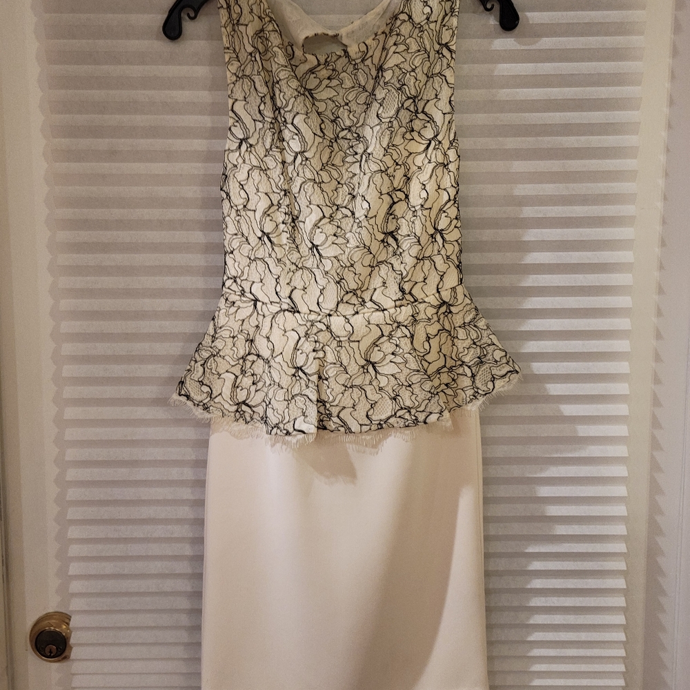 Alice + Olivia Fitted Peplum Dress